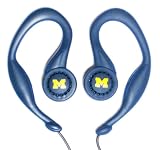 Koss SportClip Earphones with Wind Up Storage Case - University of Michigan Logo