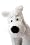 SNOWY SITTING CUDDLY PLUSH STUFFED ANIMAL - BIG