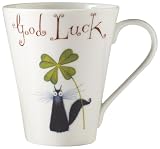 Royal Worcester Clare Mackie Sentiments Mug 11 ounce - Good Luck