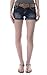 WallFlower Juniors Luscious Curvy Belted Denim Short Shorts