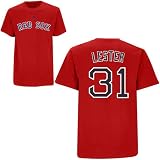 Jon Lester Boston Red Sox Red Youth Player Shirt by Majestic