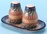 Polish Pottery Salt and Pepper Set