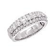 14K White Gold Diamond Band - 1.00 Ct.