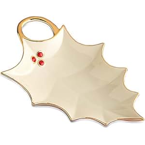 Amazon.com | Lenox Holly Leaf Candy Dish: Lenox Christmas Dishes: Candy