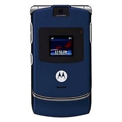 Motorola RAZR V3 Unlocked Phone with Camera, and Video Player--International Version with No Warranty (Cosmic Blue)
