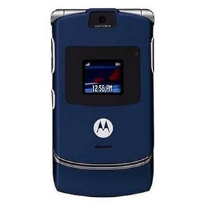 Motorola RAZR V3 Unlocked Phone with Camera, and Video Player–International Version with No Warranty (Cosmic Blue)