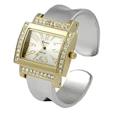 Geneva Platinum Rectangle Face Finish Watch by Geneva