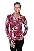 Active Club Women's Yoga Solid & Printed Athletic Half Zip Pull Over L/S Shirt