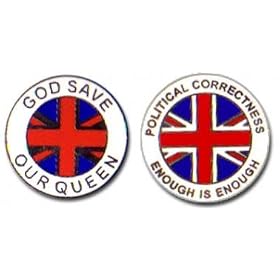 God Save Our Queen Badges