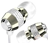 Metal In-ear Earbuds Style Headphones For Kindle, Iphone, Ipad, Mp3, Laptops (Silver)