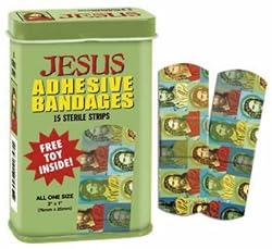 Jesus Bandaids - (15 bandaids per box) (Size: 1'' x 3'' each bandage)