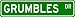 GRUMBLES Street Sign ~ Personalized Family Lastname Sign ~ Gameroom, Basement, Garage...