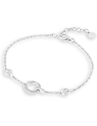 (X1000Diamond) 18K/750 White Gold Donut Bubbles Diamond Bracelet 6.5" + 1" (0.08ct, G-H Color, VS2-SI1 Clarity)