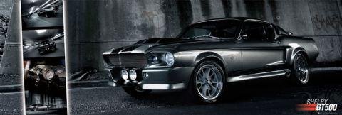 1art1 39132 Autos - Ford Shelby GT500 II T&uuml;r-Poster (158 x 53 cm)