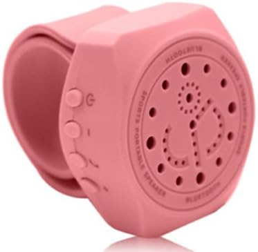 TPCROMEER Sport Wrist Watch Bluetooth Portable Music Stereo Speaker with Mic Handsfree for iPhone iPad iPod Samsung HTC & Other Smartphones - Color Pink, Great Christmas Gift