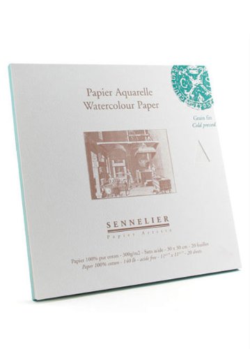 Sennelier Watercolor Paper Block 12x12 Cold P