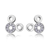 Swarovski Crystal Elements Crystal Disney Mickey Mouse Stud Earrings (Pale Pinkish Purple) 14x14mm - 5th72