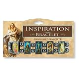 Inspiration Hematite Stretch Bracelet - Jesus, Mary and More