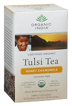 Organic India Tulsi Honey Chamomile, 1.08-Ounce Boxes (Pack of 6)