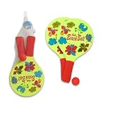 3pc Alaha Beach Ball & Wooden Paddle Set - Assorted Styles
