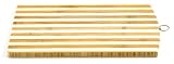 Helen's Asian Kitchen Bamboo Cutting Board with Hanging Ring, Striped