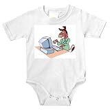 Onesie with computers, donkey, programmer