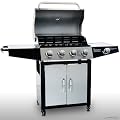 EDELSTAHL GASGRILL GAS GRILL GRILLWAGEN BARBECUE BBQ MIT TEMPERATURANZEIGE
