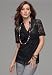 Jessica London Plus Size Lace Short-Sleeve Blouse