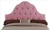 Skyline Furniture 86+2(Wood Rose) Tufted High Arch Headboard in Wood Rose Size: Full/Queen