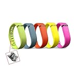 Ersatzarmband Wristband Combo 5 Stück für Fitbit Flex Groß mit Clasp ohne Tracker