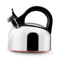 Paula Deen 51472 Stainless-Steel 2-Quart Teakettle with Copper Bottom