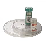 interDesign 56630 Linus Series 2-Tier Clear Resipreme Turntable