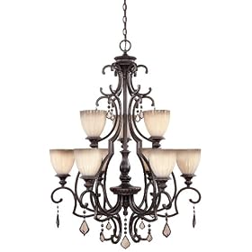 World Imports Lighting 1649-89 Avila 9-Light Chandelier, Bronze by World Imports