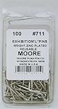 Moore Exhibition L Pins box of 100