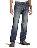 Monarchy Men's Skewed M Flap Jean, Indigo, 34