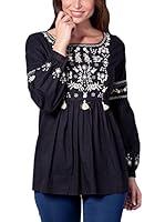 PEACE&LOVE BY CALAO Blusa (Negro)