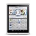 White Gel Skin Case Rubberized Soft Silicone Phone Cover for Apple iPad