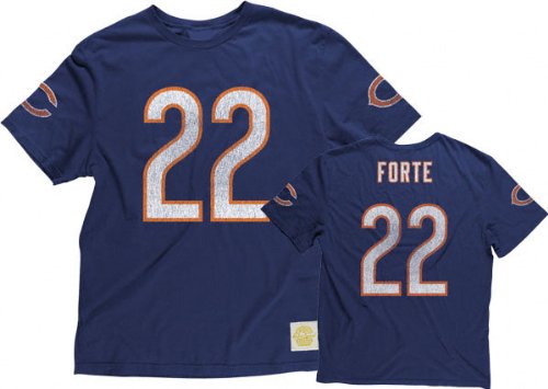Matt Forte Retro Sport Vintage Name & Number Chicago Bears T-Shirt - Large