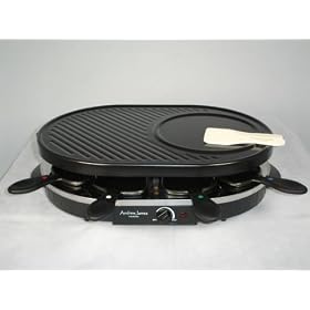 Andrew James Traditional Raclette Grill + Free Spatulas