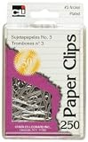 Charles Leonard Clips - Paper - Reusable Box - #3 Nickel Plated -
250/Box , 79528