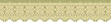 Romantic Lace Die Cut Sage Wallpaper Border by Waverly in Master Suites