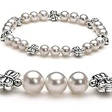 PearlsOnly Cari White 6-7mm AA Freshwater Pearl Bracelet-7.5-inch
