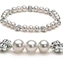 PearlsOnly Cari White 6-7mm AA Freshwater Pearl Bracelet-7.5-inch
