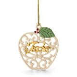 Lenox For My Teacher Apple, Christmas Ornament