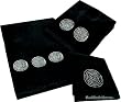 Swirl Contemporary Embellished 3-Piece Towel Set, Black Swirl Contemporary Embellished 3-Piece Towel Set, Black