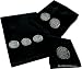Swirl Contemporary Embellished 3-Piece Towel Set, Black