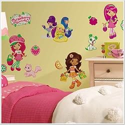 Magnificent Peel & Stick By RoomMates Strawberry Shortcake Wall Decals