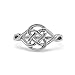 Stainless Steel Celtic Knot Love Promise Committment Ring (Size 5 - 10)