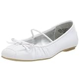 Kenneth Cole REACTION Little Kid/Big Kid Let It Bow Ballet Flat,White,12.5 M US Little Kid