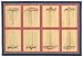 Laser Printed Split Bamboo Sailboat Placemat 18" x 12" Set / 6